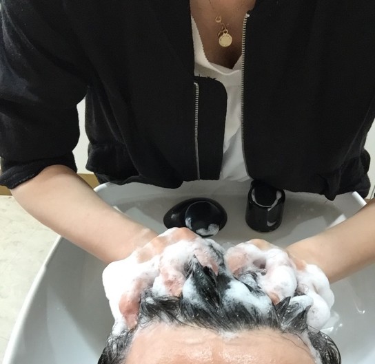 アイスミントヘッドスパ中